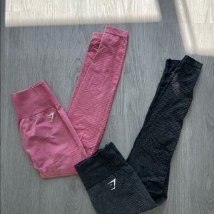 Gymshark Vital Seamless 2.0 Leggings - Pink and Gray